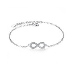 Bracelet Infini avec Zircons Cubiques