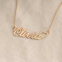 Collier Personnalisé Prénom Cœur