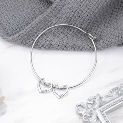 Bracelet avec Breloques Cœurs