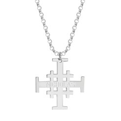 Collier Croix de Jérusalem Homme