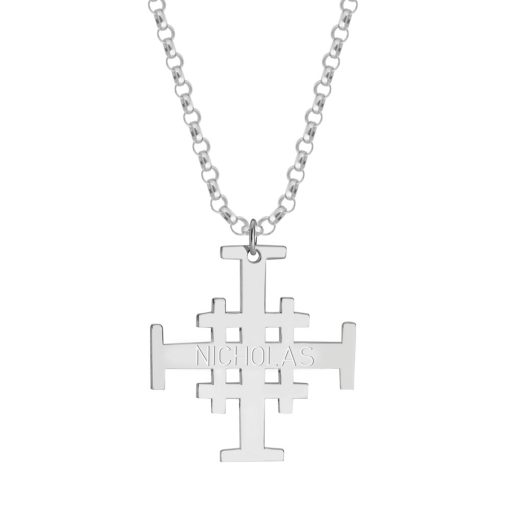 Collier Croix de Jérusalem Homme