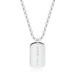 Collier Homme avec Plaque Militaire