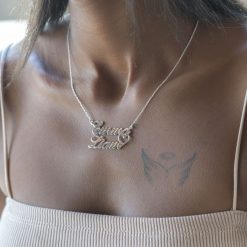 Collier 2 Prénoms et Cœur