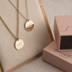 Set Colliers Gravés pour Couple