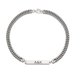 Bracelet Duo Couple avec Initiales