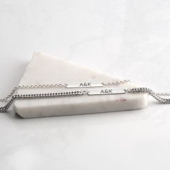 Bracelet Duo Couple avec Initiales