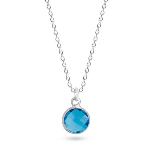 Collier Aigue-Marine-Pierre de Naissance Mars