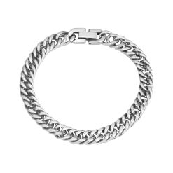 Bracelet Cubain Homme Argent