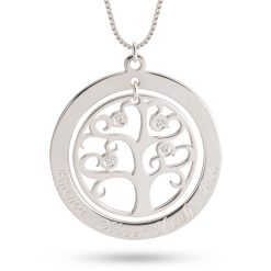 Collier Arbre de Vie avec Diamants