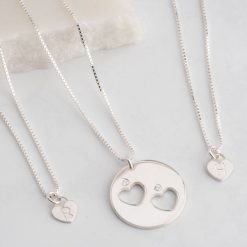 Colliers Mère Fille avec Diamants