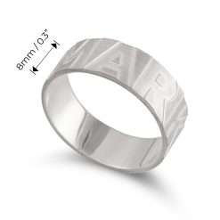 Bague Pénom Gravé Homme