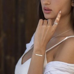 Bague Carrée et Initiale
