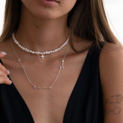 Colliers Perles et Croix