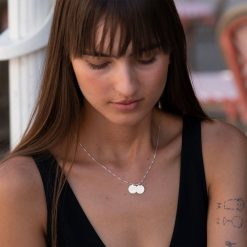 Collier Pendentifs Ronds avec Initiales