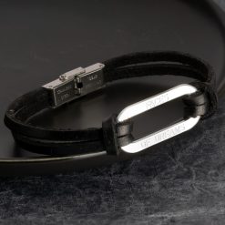 Bracelet Homme Cuir avec Prénoms