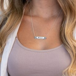 Collier Prénom Fleurs Hawaïennes