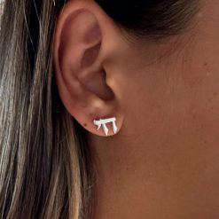 Boucles d'Oreilles Initiale Hébreu