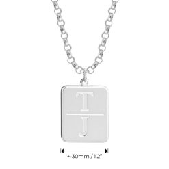 Collier avec Double Initiales