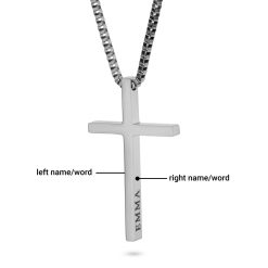 Collier Croix 3D Personnalisé