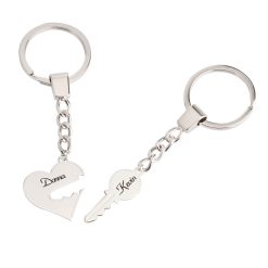 Porte-Clés Personnalisé Clé de Mon Cœur