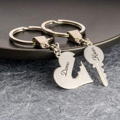 Porte-Clés Personnalisé Clé de Mon Cœur