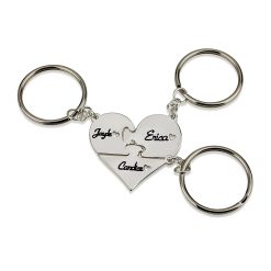 Porte-Clés Cœur Puzzle