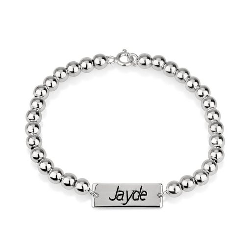 Bracelet Gourmette Perlé pour Femme