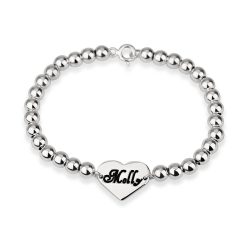 Bracelet Perles et Cœur