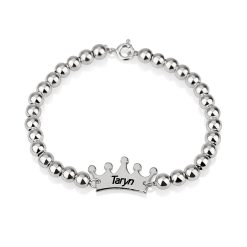 Bracelet Perles et Couronne