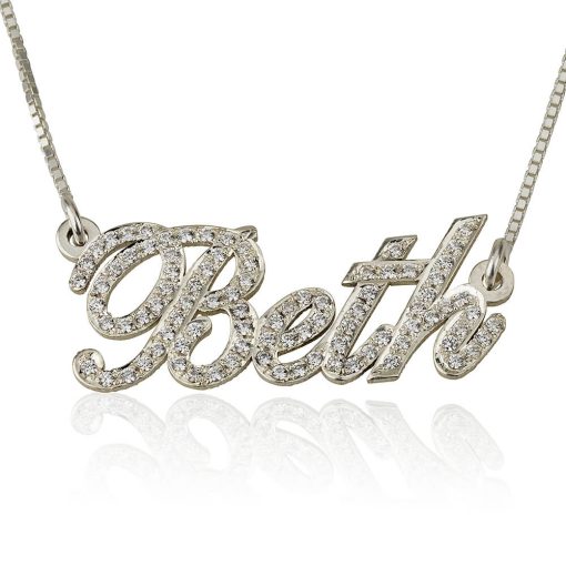 Collier Prénom avec Zirconium