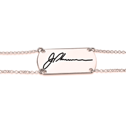 Bracelet Barre avec Signature