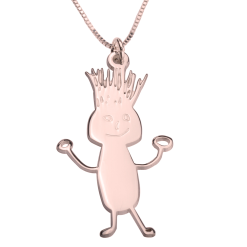 Colliers Gravés avec les Dessins de vos Enfants