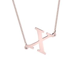 Collier Initiale Inclinée