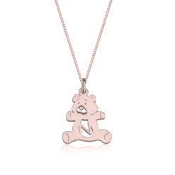 Collier Petit Ours avec Initiale