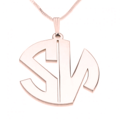 Collier Monogramme Lettres Capitales