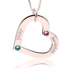 Collier Cœur Familial avec Prénoms