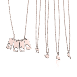 Set de Colliers Animaux Mère Fille