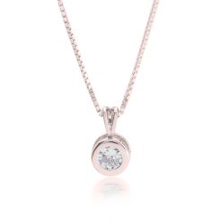 Collier Solitaire Zirconium