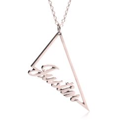 Collier Prénom triangle