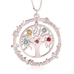 Collier Arbre de Vie et Prénoms