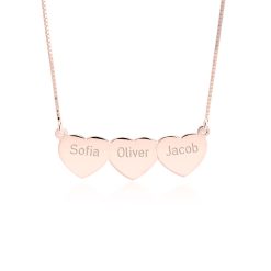 Collier Multi Cœurs Femme