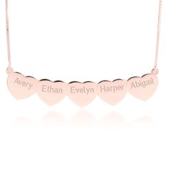Collier Multi Cœurs Femme