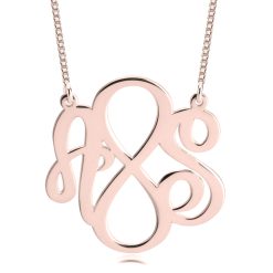 Collier Infinity avec Deux Initiales