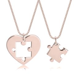 Collier Cœur Puzzle