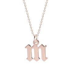 Collier Mini Initiale Anglais Ancien