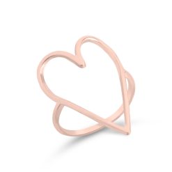 Bague Contour Cœur