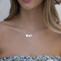 Hamsa Name Necklace