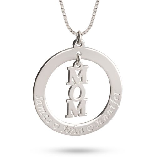 Collier Maman avec Prénoms Gravés
