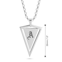 Triangle Initial Necklace