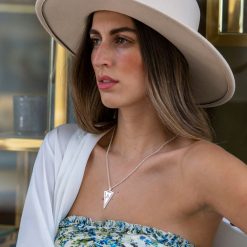 Triangle Initial Necklace